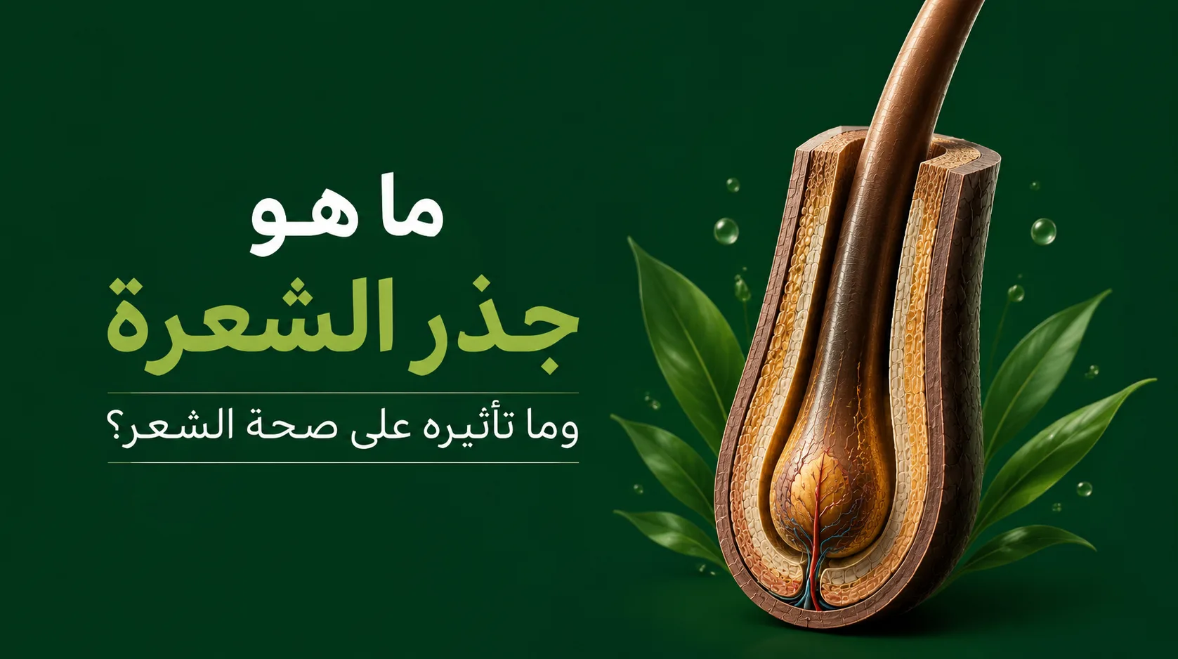 ما هو جذر الشعرة وما تأثيره على صحة الشعر؟